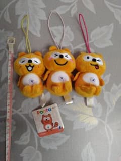 送料込み　ポンタ ぬいぐるみマスコット 3体セット