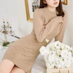 【定価¥11,000】Darich＊ロゴジャガード＊ニットワンピ＊F-Lのサムネイル
