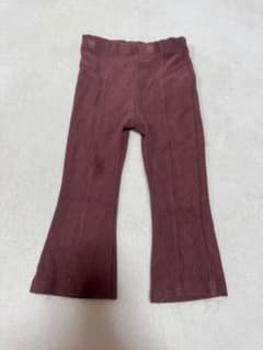 zaraリブフレアパンツ ピンク 86cmのサムネイル