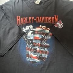 90s Harley-Davidson Tシャツ エンジンデザインのサムネイル