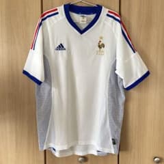 2002年 日韓W杯 フランス代表 アウェイ ユニフォーム adidas 白 - メルカリ