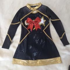 チアリーディングウェア 黒と金 スパンコール付き - メルカリ