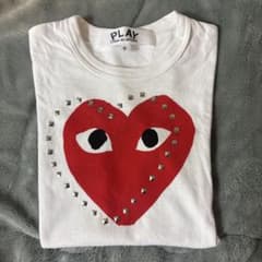 PLAY COMME des GARCONS スタッズハート　Tシャツ　Sのサムネイル