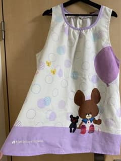 幼稚園保育士エプロン　くまのがっこう　昨年度デザインのサムネイル