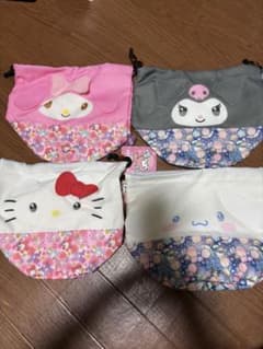 サンリオ 巾着ポーチ 4種セットのサムネイル