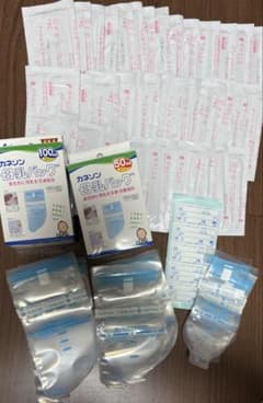 カネソン 母乳バッグ全78枚　クリーンコットン清浄綿セットのサムネイル