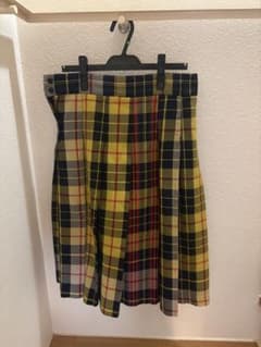 コムデギャルソン　コムコム　チェック　パンツ　スカート　イエロー コムデギャルソン コムコム チェック パンツ スカート イエロー - メルカリ