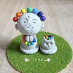 お地蔵さんとフクロウのセット〜虹の7色玉〜 - メルカリ