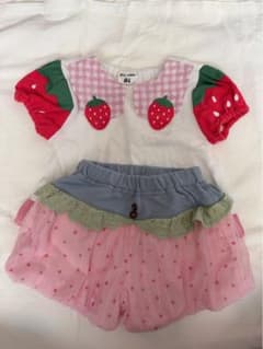 いちご トップス パンツ セット 80cmのサムネイル