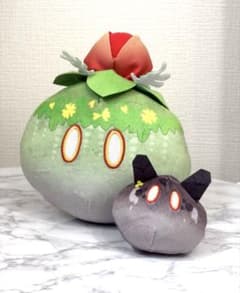 原神公式　草スライム岩スライムぬいぐるみ