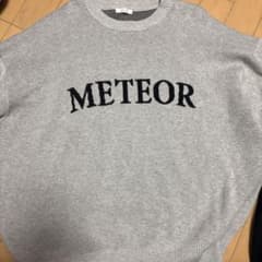 METEOR ロゴ クルーネック ニット グレーのサムネイル