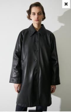 MOUSSY マウジー フェイクレザージャケット ブラックのサムネイル