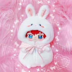 10㎝ ぬい服 ぬいぐるみ服 うさぎの着ぐるみ いつぬい にじぱぺっと