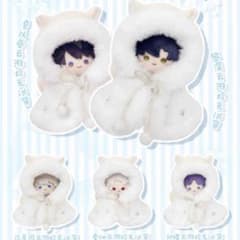 ぬい服　ケープ　ふわふわ ネコ 雪　10cm/15cm/20cm