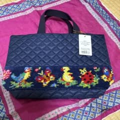 新品 FEILER フェイラー ハイジ ミニバッグ トートバッグ 紺 - メルカリ