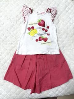 mezzo piano 120㎝ いちごTシャツ&キュロットのサムネイル
