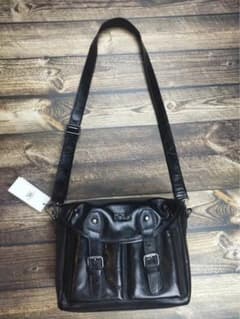 RRL レザートリム メッセンジャーバッグ 通勤通学 斜めがけビジネス