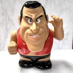 音がなります。アントニオ猪木貯金箱 （電池交換済、動作確認済、新品