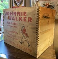 ジョニーウォーカー ウイスキー ヴィンテージ 木箱 英国 イギリス 昭和 レトロ ジョニーウォーカー ウイスキー ヴィンテージ 木箱 英国 イギリス 昭和
