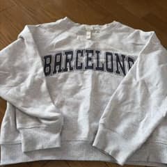 H andM BARCELONA ロゴ スウェット グレーのサムネイル