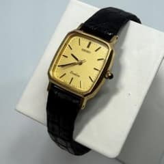 【電池交換済/純正ベルト】SEIKO エクセリーヌ 腕時計 ゴールド 高級メッキのサムネイル