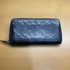 COACH 長財布 ブラック ラウンドファスナーのサムネイル