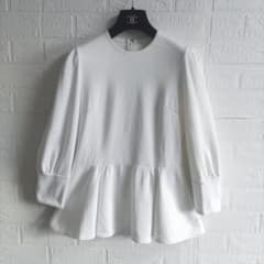 美品✨ボーダーズアットバルコニー スウェット ペプラムトップス