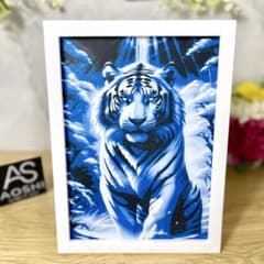 3Dアートパネル 虎 トラ インテリア アートフレーム 壁掛け【送料無料】のサムネイル