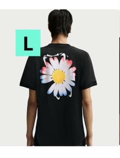 L 韓国 × ピースマイナスワン サッカートップス NIKE Tシャツ 新品 黒 魔*ー様 L 韓国 × ピースマイナスワン サッカートップス NIKE Tシャツ