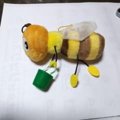 蜂のぬいぐるみ 約18cm バケツ付きのサムネイル