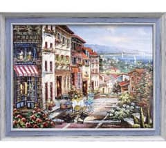 リメンバーイタリー1　絵画　アート　イタリア　イタリア風景　シャーリーハチェット リメンバーイタリー1 絵画 アート イタリア イタリア風景 シャーリー