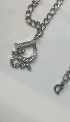 Christian Dior ロゴ ネックレス シルバーカラーのサムネイル