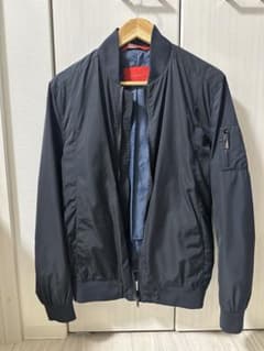 ZARA MAN MA-1 フライトジャケット ネイビーSのサムネイル