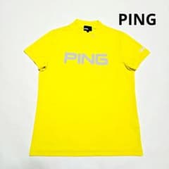 PING GOLF Women's Golf Wear Mock Neck Short Sleeve Shirt M