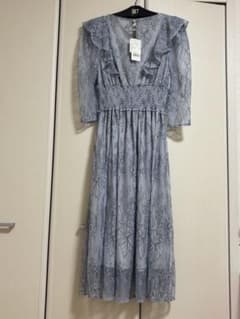 tocco closetワンピース レース フリル ブルーのサムネイル