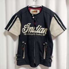 Indian Motorcycle レザー ジャケット 半袖 Lサイズ - メルカリ
