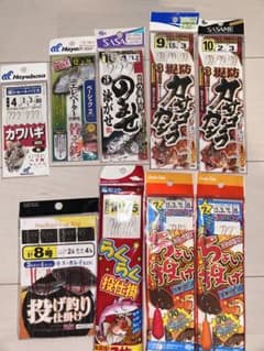 堤防釣り仕掛け 9点セット 投げ釣り カサゴ 泳がせのサムネイル