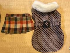 ミニチュアダックス コート スカート セット売り 犬服のサムネイル