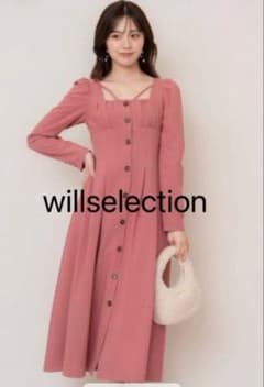 WILLSELECTIONフロントギャザーフレアワンピース