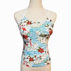 G-fit Camisole Top, Light Blue, Hawaiian Style, Summer, Fitness, Yoga