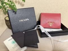 ＊PRADA 二つ折り財布 ピンク サフィアーノのサムネイル