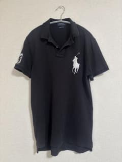 ポロラルフローレン ビッグポニー ブラック ポロシャツ 現行タグ polo