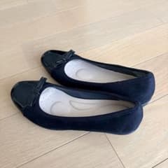 ALLDAY. Walk エナメル リボン バレエシューズ24cmのサムネイル