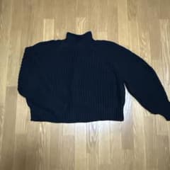H&M ブラック タートルネックセーター XLのサムネイル