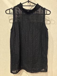 OLIVE des OLIVE レース ノースリーブ ブラックのサムネイル