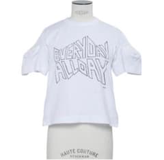 sacai サカイ EVERYDAY ALL DAY ロゴTシャツ ホワイト白 - メルカリ