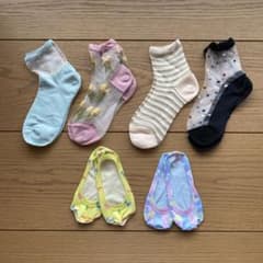 シースルーソックス 6足セットのサムネイル
