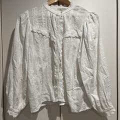 continuer de NICE CLAUP 刺繍ブラウス 長袖 ホワイトのサムネイル