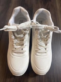 SKECHERS 厚底スニーカー ホワイト 24.5cmのサムネイル