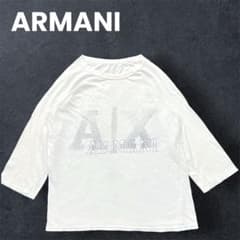 【A|X】ARMANI EXCHANGE 七分袖カットソー ロゴ M レディース